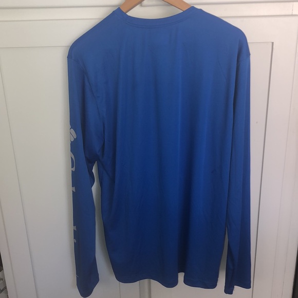 Men’s Large Columbia Royal Blue Long Sleeve Performance Shirt - Picture 2 of 3